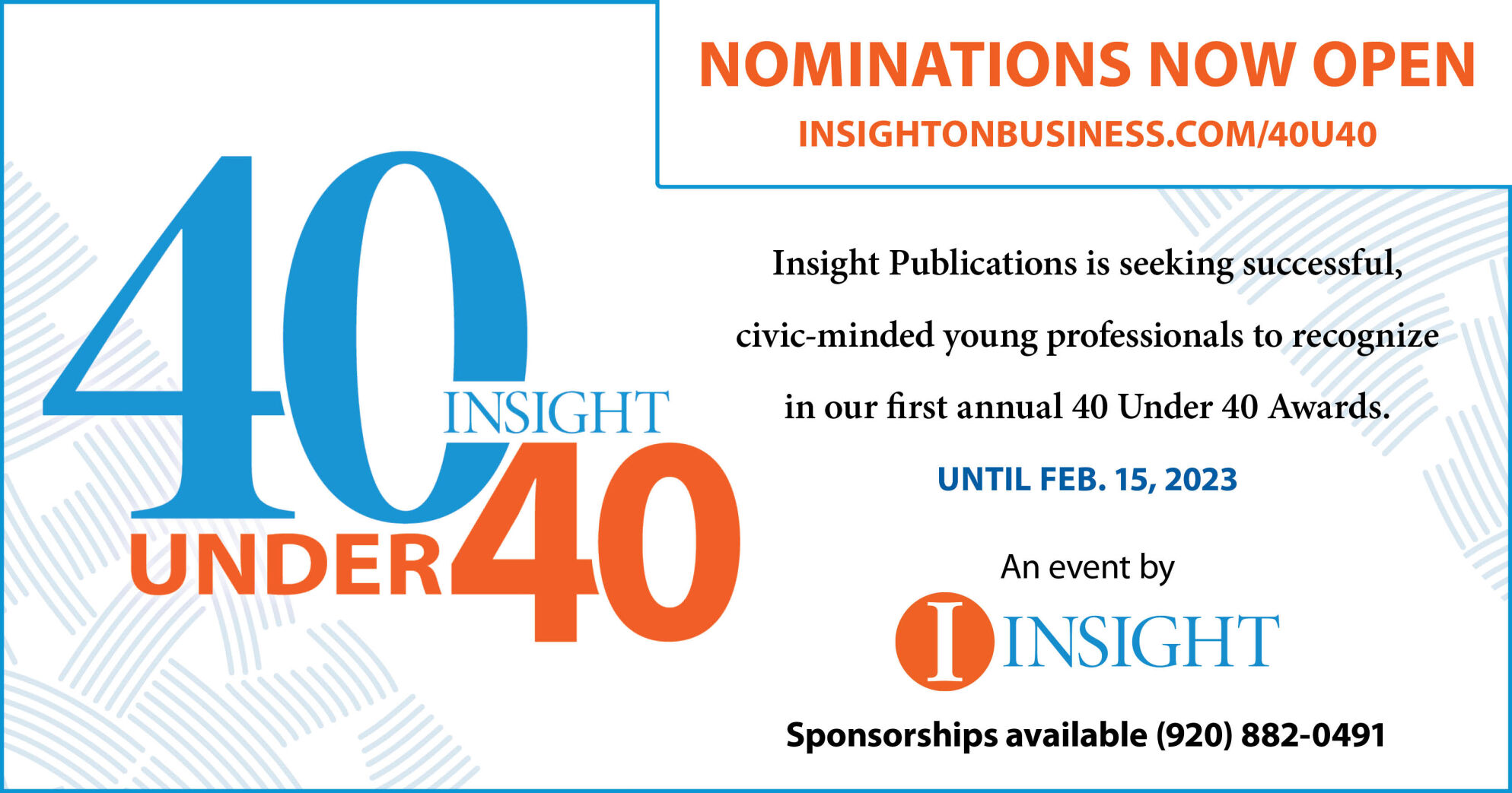 40 under 40 graphic